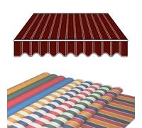 Copertura di ricambio per tenda da giardino retrattile, 6,1 x 3,7 m, 4,9 x 3,7 m, 3,7 x 3 m, tessuto di ricambio impermeabile per porta esterna e finestra, telo di ricambio