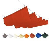 Copertura di ricambio per tenda parasole a onde retrattili, con kit di montaggio, protezione UV per cortile e verande, riparo dal sole all'aperto