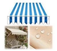 Copertura di Ricambio per Tende da Sole con Mantovana Telo per Tende da Esterno Antistrappo e Impermeabile Tendone Parasole per Cortile e Veranda Senza Struttura 3.5x2.5m 5x3.0m
