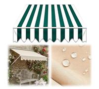 Copertura di Ricambio per Tende da Sole con Mantovana Telo per Tende da Esterno Antistrappo e Impermeabile Tendone Parasole per Cortile e Veranda Senza Struttura 3.5x2.5m 5x3.0m