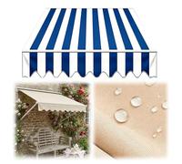 Copertura di Ricambio per Tende da Sole con Mantovana Telo per Tende da Esterno Antistrappo e Impermeabile Tendone Parasole per Cortile e Veranda Senza Struttura 3.5x2.5m 5x3.0m