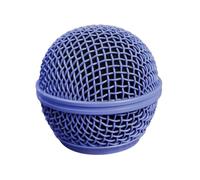 Copertura di Ricambio per Testa di Microfono, Griglia per Microfono in Rete di Acciaio con Testa a Sfera e Filtro Anti-Pop con Schiuma Interna, Compatibile con SM58, SM58S, SM58LC, BETA58, BETA58A