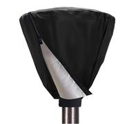 Copertura di riscaldamento per esterni - Copertura di riscaldamento per terrazzo, custodia di protezione superiore nera impermeabile, radiatore antipolvere con cerniera, custodia per mobili da