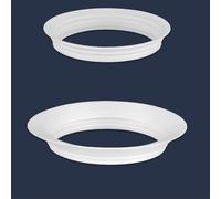 Copertura di scarico a pavimento in ABS+PE per padella accovacciata - Fly-Proof, resistente agli intasamenti e prevenzione del trabocco - Adatto per lavello da cucina, bagno e F (argento)