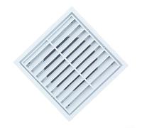 Copertura di scarico in plastica ABS con orientamento fisso della feritoia per deflessione della pioggia ed esclusione passiva degli insetti Louvre Air Vent 4", 5", 6", 8" (150)