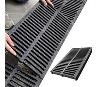 Copertura di scarico per esterni Griglia in plastica polimerica durevole per il drenaggio delle strade del giardino e delle fognatureEfficace soluzione di gestione dell'acqua