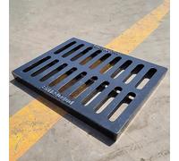 Copertura di scarico quadrata in ghisa resistente, 30 x 50 x 5 cm, per canali di drenaggio esterni vialetti, ideale per clubhouse, capannoni e superfici in calcestruzzo