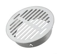 Copertura di scarico rotonda in acciaio inossidabile per un efficace drenaggio di balconi e tetti (Ø160 mm)