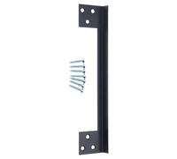 Copertura di sicurezza a forma di L, in acciaio inox, spessore 2 mm, per porte di apertura verso l'esterno da 17,8 cm o 27,9 cm, viti incluse