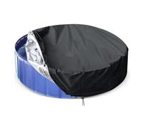 Copertura di sicurezza impermeabile per piscine rotonde gonfiabili, adatta per piscine con telaio da 1,2 a 4,6 m, resistente, per uso fuori terra, dimensioni 2,4 m