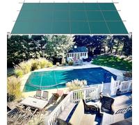 Copertura di Sicurezza Invernale per Piscina Resistente per Piscine rettangolari/ovali/renali, Coperta di Protezione in Rete Resistente (3 m x 7 m / 10 Piedi x 23 Piedi) - Ideale per la Sicurezza