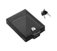 Copertura di sicurezza per pannello del condizionatore d'aria con serratura per scatole di controllo HVAC standard per supportare le strategie di supervisione dei genitori (nero)