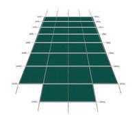 Copertura di sicurezza per piscina interrata, adatta per piscine rettangolari. Copertura invernale per piscina rotonda. Coperture Invernali (Blue,Dia 8.2m(27ft))
