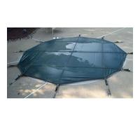 Copertura di sicurezza per piscina rotonda da 4,9 m, protezione invernale per piscine interrate e antistrappo, kit di installazione incluso, adatto per 1,8-12,2 m, ideale per proprietari di case e