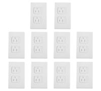 Copertura di Sicurezza per Presa Elettrica Bimbi 15 Pezzi Abs Bianco | Antiurto, Resistente alla Rottura, per Soggiorno e Camera da Letto, Installazione Semplice