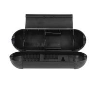 Copertura di Sicurezza per Prolunga da Esterno per Cavi Calibro 12, 14 e 16, Scatola di Collegamento Elettrico Impermeabile Compatibile con Spine a 2 e 3 Poli, Protezione ABS (Nera)