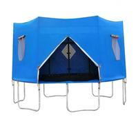 Copertura di trampolina da 10 piedi, tenda da trampolino in tessuto Oxford impermeabile con finestra e lucernario, baldacchino con cerniera e cinturino adatto per 6 tabine di polo dritto