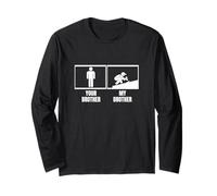 Copertura di tuo fratello Mio fratello Sorella Funny Roofer Maglia a Manica