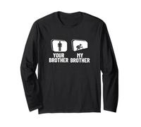 Copertura di tuo fratello Mio fratello Sorella Funny Roofer Maglia a Manica
