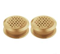 Copertura di ventilazione per armadio a doppia faccia con griglia di ventilazione e foro di ventilazione per armadio e scarpiera (2 pezzi)