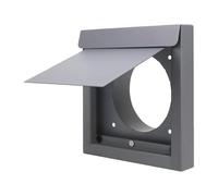 Copertura di ventilazione per asciugatrice, resistente alla ruggine, 10,2 cm, per montaggio a parete, cappa per prese d'aria esterne, cappucci protettivi in acciaio al carbonio per ventilazione casa