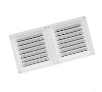 Copertura di ventilazione resistente, 300 x 200 mm, design Louvred con rete per montaggio a parete e soffitto UK (150 x 300 mm)