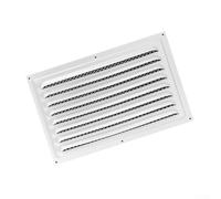 Copertura di ventilazione resistente, 300 x 200 mm, design Louvred con rete per montaggio a parete e soffitto UK (200 x 300 mm)