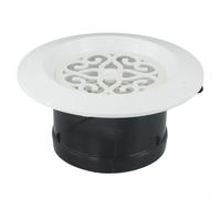 Copertura di ventilazione rotonda con feritoie regolabili e zanzariera per un migliore controllo del flusso d'aria e prevenzione dei detriti nei sistemi di condotti dell'aria in più stanze (100 mm)