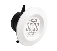 Copertura di ventilazione rotonda con feritoie regolabili e zanzariera per un migliore controllo del flusso d'aria e prevenzione dei detriti nei sistemi di condotti dell'aria in più stanze (200 mm)