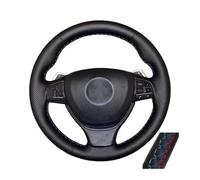 Copertura di Volante Coprivolante in pelle intrecciata per BMW Serie 5 6 7 F10 F07 F06 F12 F13 F01 F02 linea rossa e blu in microfibra traforata Coprivolanti(3 Thread)