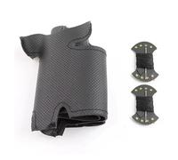Copertura di Volante Coprivolante per auto fai da te in microfibra cucito a mano per Buick Excelle XT GT Encore e Mokka, treccia per volante Coprivolanti(Black Thread)
