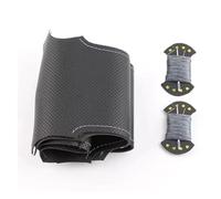 Copertura di Volante Coprivolante per auto fai da te in microfibra cucito a mano per Buick Excelle XT GT Encore e Mokka, treccia per volante Coprivolanti(Gray Thread)