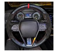 Copertura di Volante Coprivolante per auto, in pelle scamosciata antiscivolo, intrecciato, per Toyota, Avalon, Camry Coprivolanti(Brown Thread)