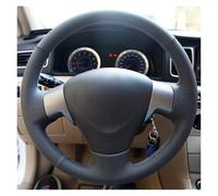 Copertura di Volante Coprivolante per auto in similpelle nera cucito a mano per Toyota Corolla 2006-2010 Matrix 2009 Auris 2007-2009 Coprivolanti(Red Thread)