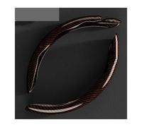 Copertura di Volante Coprivolante per auto STLine, 2 pezzi, stile STLine, st line fiesta ST, resistente all'usura, antiscivolo, accessori di protezione Coprivolanti(2piece-brown)