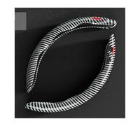 Copertura di Volante Coprivolante per auto STLine, 2 pezzi, stile STLine, st line fiesta ST, resistente all'usura, antiscivolo, accessori di protezione Coprivolanti(2piece-silver)