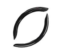 Copertura di Volante Coprivolante per auto STLine, 2 pezzi, stile STLine, st line fiesta ST, resistente all'usura, antiscivolo, accessori di protezione Coprivolanti(2piece-black)