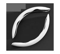 Copertura di Volante Coprivolante per auto STLine, 2 pezzi, stile STLine, st line fiesta ST, resistente all'usura, antiscivolo, accessori di protezione Coprivolanti(2piece-white)