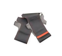 Copertura di Volante Coprivolante per interni auto per Civic 8th MK8 2005 2006 2007 2008 2009 2010 2011, finiture in pelle traforata con barra rossa Coprivolanti