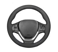 Copertura di Volante Per BMW X3 F25 2010 2011 2012-2017 X4 F26 2014 2015 2016-2018 Coprivolante per auto in morbida pelle scamosciata nera fai da te Volante Auto Copri(Red Blue Thread)