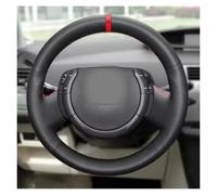 Copertura di Volante Per Citroen Per Triumph Per Il Vecchio Per C4 Per C-quatre 2007-2009 Auto Cucita A Mano In Copertura Del Volante Dell'automobile(White Thread)