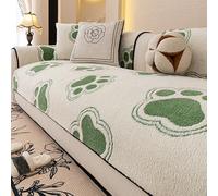 Copertura Divano Morbida E Divertente Con Impronte Di Zampe, Antiscivolo, Lavabile, Impermeabile, Adatta Agli Animali, 1-5 Posti, Natale 70 * 70cm/27,56 * 27,56in Green 90 * 160cm/35.43 * 62.99in