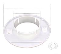 Copertura divisa in PP per aperture a parete lasciate da per unità AC e tubi da 34 mm a 170 mm di diametro ottimizzato per l'integrazione uniforme SurfFor (D)