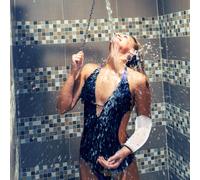 Copertura Doccia Braccio Superiore Manica Della Guardia Gomito