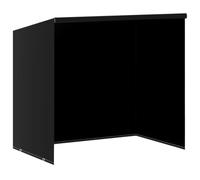 Copertura Dondolo 185x117x170 cm 6 Occhielli PE Nero | Polietilene robusto, alluminio, 2 cerniere, corda fissaggio, doppie cuciture, 80 g/m², protezione esterni