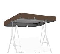 Copertura Dondolo 2/3/4 Post Beige Impermeabile | Tettuccio per Altalena da Giardino | Telo Ricambio Universale | per esterni e giardino Set di Copertura Tetto ondolo 210D Oxford ,Caffè,190*132*15cm