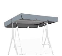 Copertura Dondolo 2/3/4 Post Beige Impermeabile | Tettuccio per Altalena da Giardino | Telo Ricambio Universale | per esterni e giardino Set di Copertura Tetto ondolo 210D Oxford ,Grigio,164*114*15cm