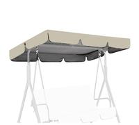 Copertura Dondolo 2/3/4 Post Beige Impermeabile | Tettuccio per Altalena da Giardino | Telo Ricambio Universale | per esterni e giardino Set di Copertura Tetto ondolo 210D Oxford ,Beige,164*114*15cm