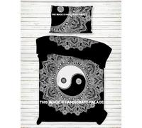 Copertura Duvet In Cotone Mandala Yin Yang Indiano Coperta Hippie