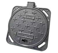 Copertura e telaio in ghisa, copertura rotonda resistente per bacino fognario per vialetto e cortile